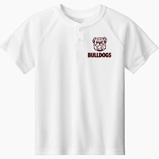 Sport-Tek Youth Posicharge Competitor 2-Button Short-Sleeve Henley