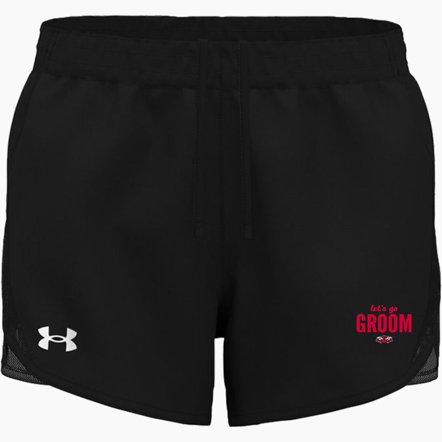 GROOM HIGH SCHOOL TIGERS UA Women's Fly By Unlined Short