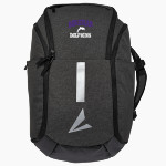 Bergman Dolphins <span class="pdp-name-mascot">Frank V. Bergman Elementary Dolphins</span> BSN SPORTS Step-Up Backpack (Black) Front Thumbnail
