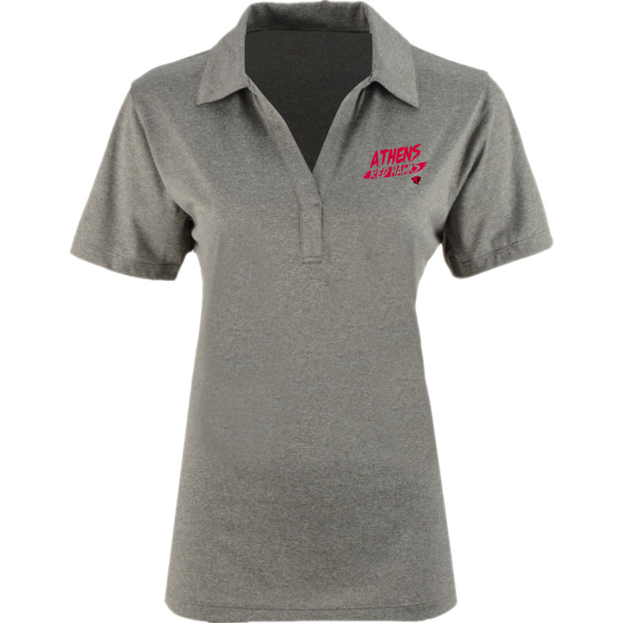 ATHENS HIGH SCHOOL RED HAWKS <span class="pdp-name-mascot">ATHENS RED HAWKS</span> Sport-Tek Women's Heather Contender Polo