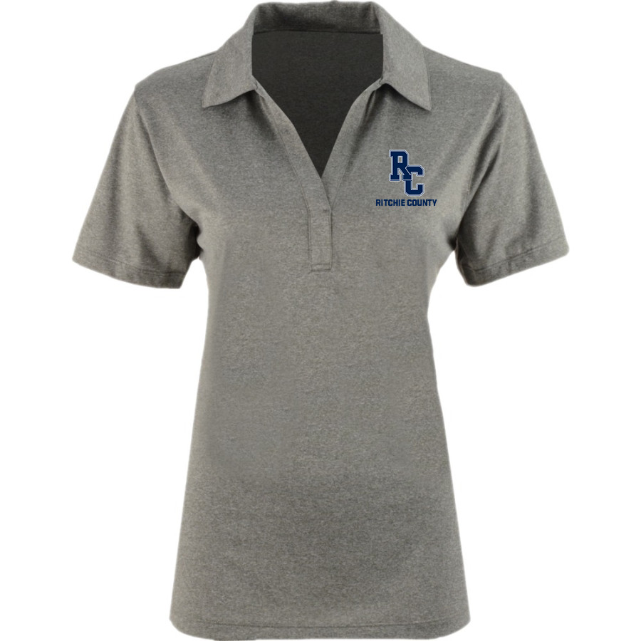 RITCHIE COUNTY HIGH SCHOOL REBELS <span class="pdp-name-mascot">RITCHIE COUNTY REBELS</span> Sport-Tek Women's Heather Contender Polo
