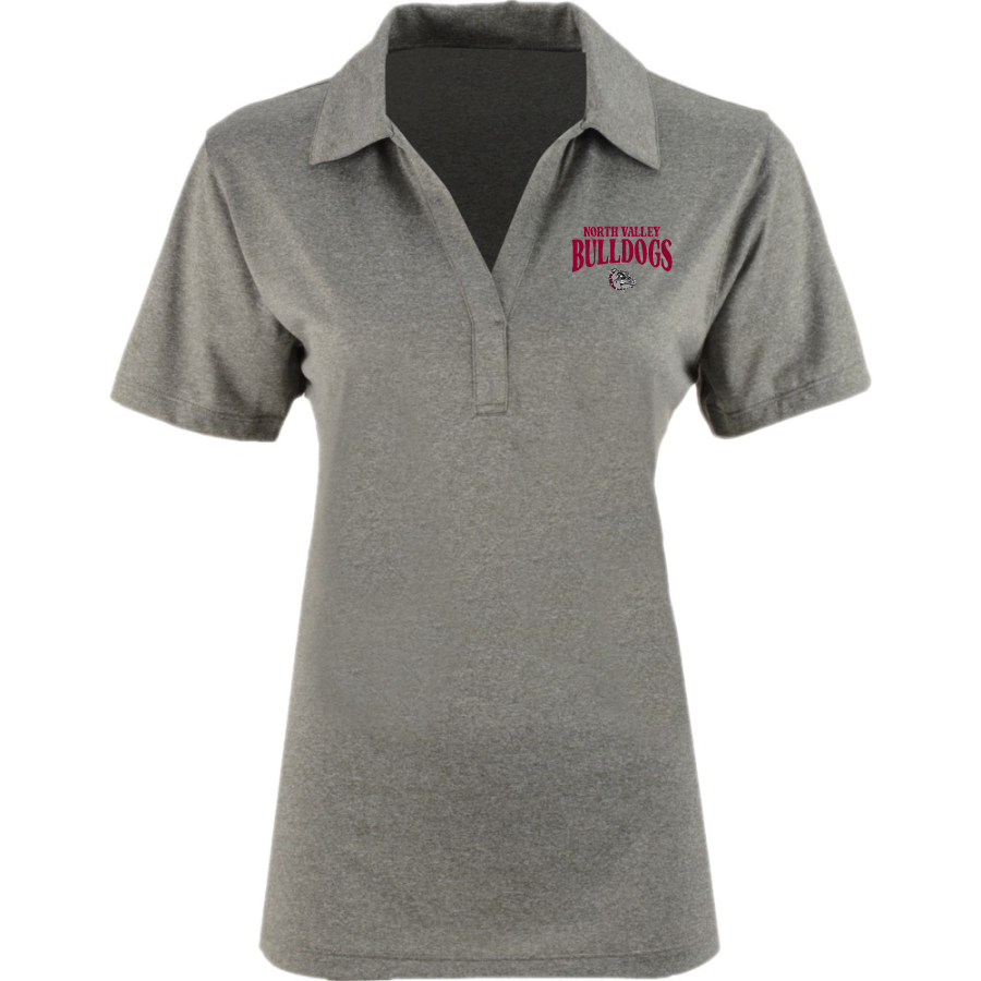 North Valley Bulldogs <span class="pdp-name-mascot">North Valley Baptist School Bulldogs</span> Sport-Tek Women's Heather Contender Polo