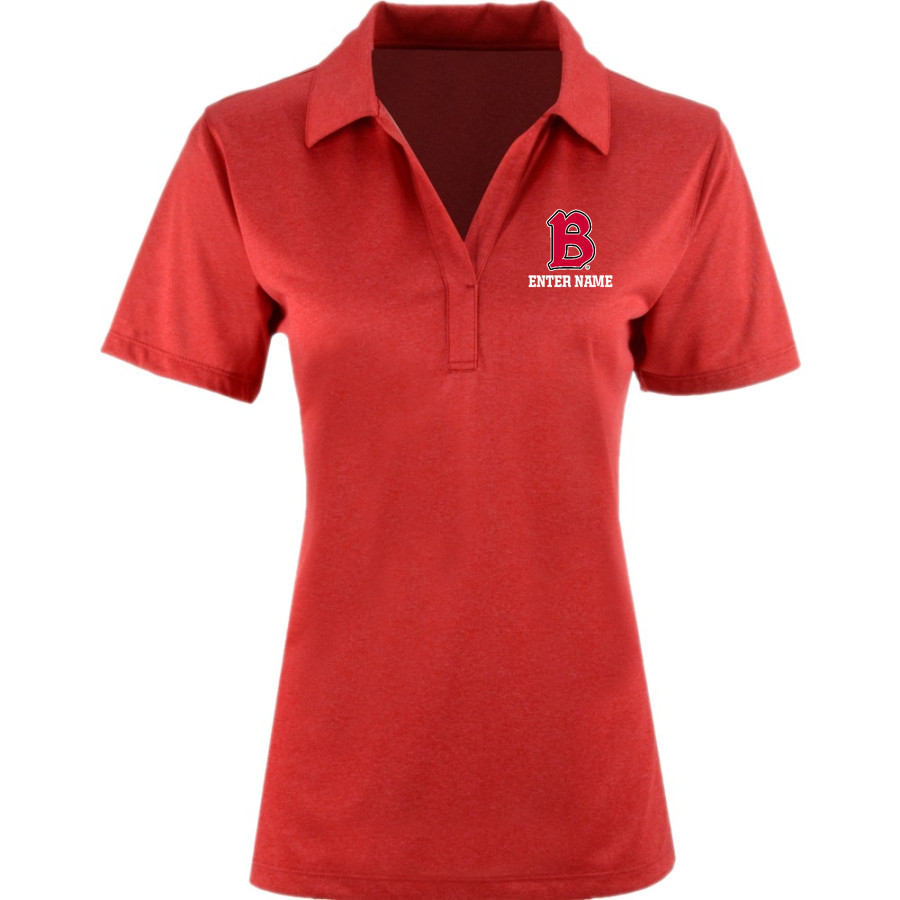 Benedictine University Mesa Redhawks <span class="pdp-name-mascot">Benedictine University Redhawks</span> Sport-Tek Women's Heather Contender Polo