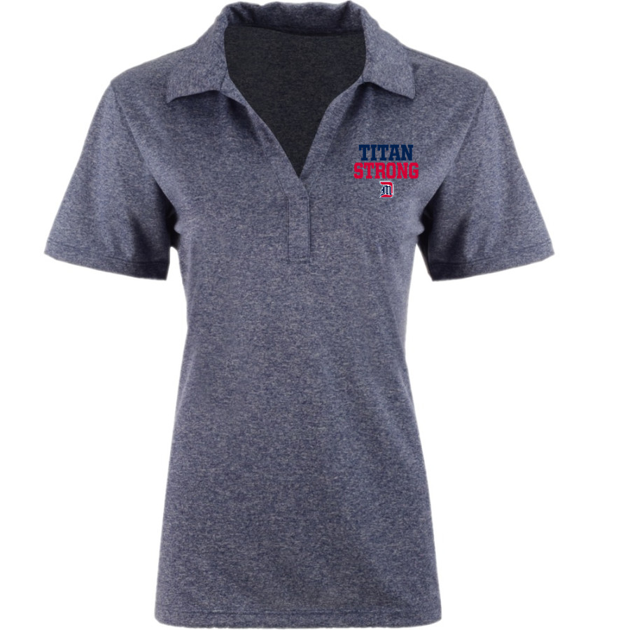 Detroit Mercy Titans Sideline Store <span class="pdp-name-mascot">UDM Titans</span> Sport-Tek Women's Heather Contender Polo