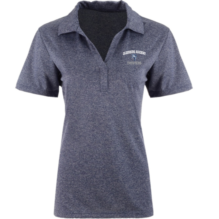 OLDENBURG ACADEMY TWISTERS <span class="pdp-name-mascot">OLDENBURG ACADEMY TWISTERS</span> Sport-Tek Women's Heather Contender Polo