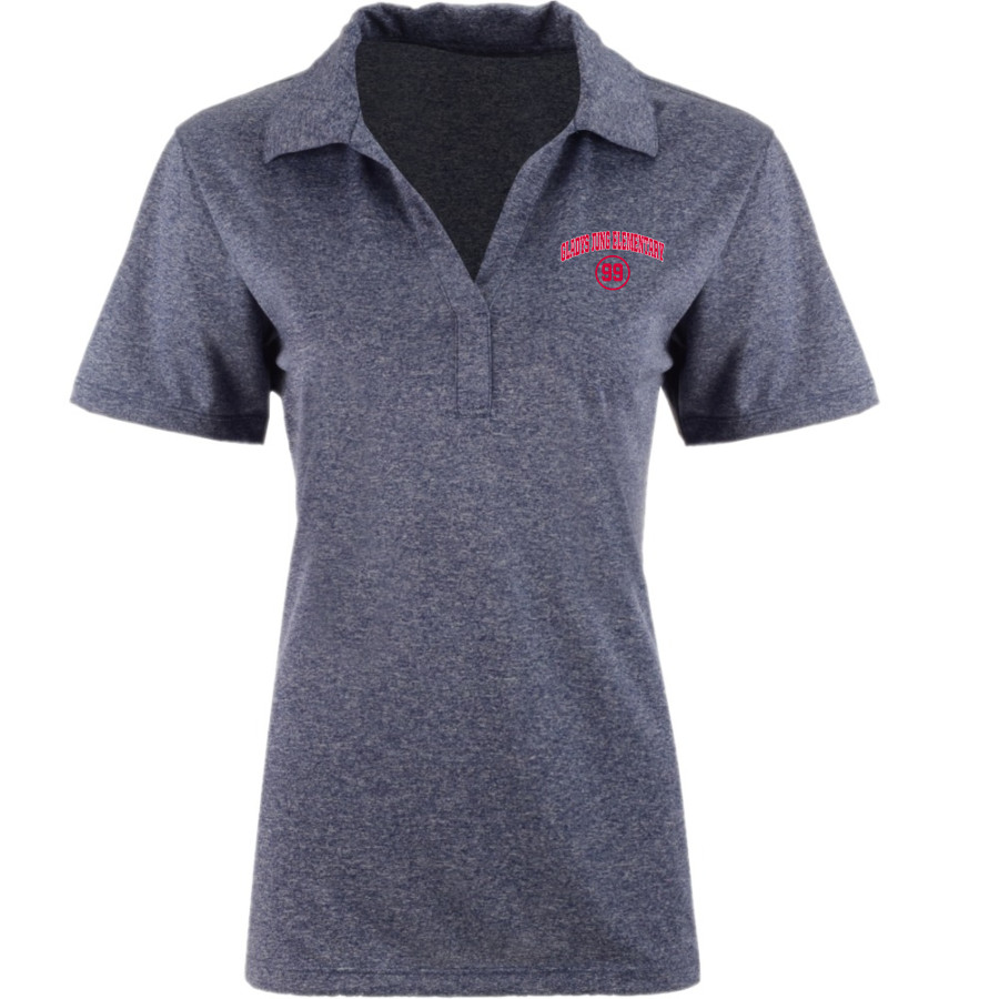 Gladys Jung Elementary Elementary <span class="pdp-name-mascot">Gladys Jung Elementary Elementary</span> Sport-Tek Women's Heather Contender Polo