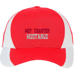 MOT Charter Mustangs Sport-Tek DryZone Colorblock Cap Front Thumbnail