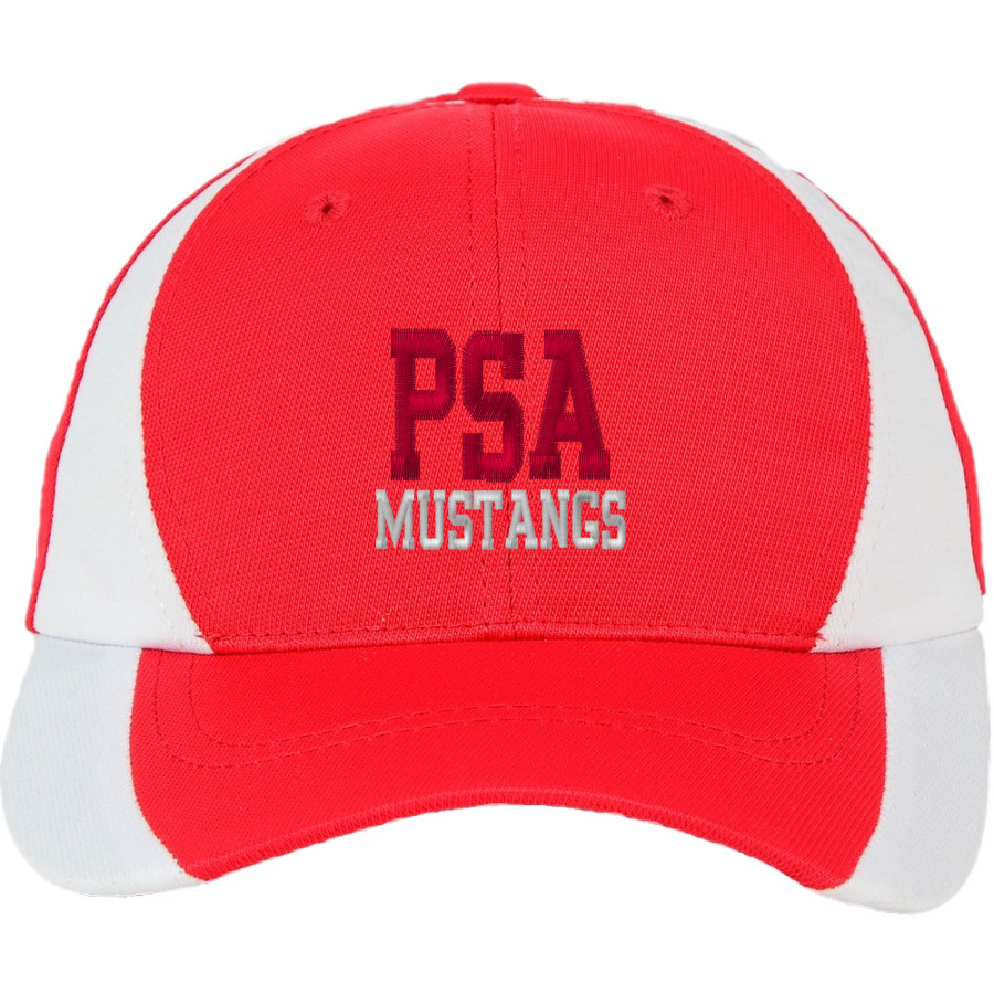PSA Mustangs official sideline store <span class="pdp-name-mascot">PUTNAM SCIENCE ACADEMY Mustangs</span> Sport-Tek DryZone Colorblock Cap