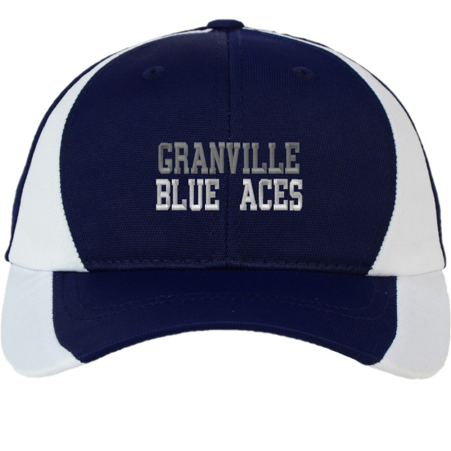 GRANVILLE HIGH SCHOOL BLUE ACES <span class="pdp-name-mascot">GRANVILLE BLUE ACES</span> Sport-Tek DryZone Colorblock Cap