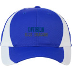 DIVISION HIGH SCHOOL BLUE DRAGONS <span class="pdp-name-mascot">DIVISION BLUE DRAGONS</span> Sport-Tek DryZone Colorblock Cap Front Thumbnail