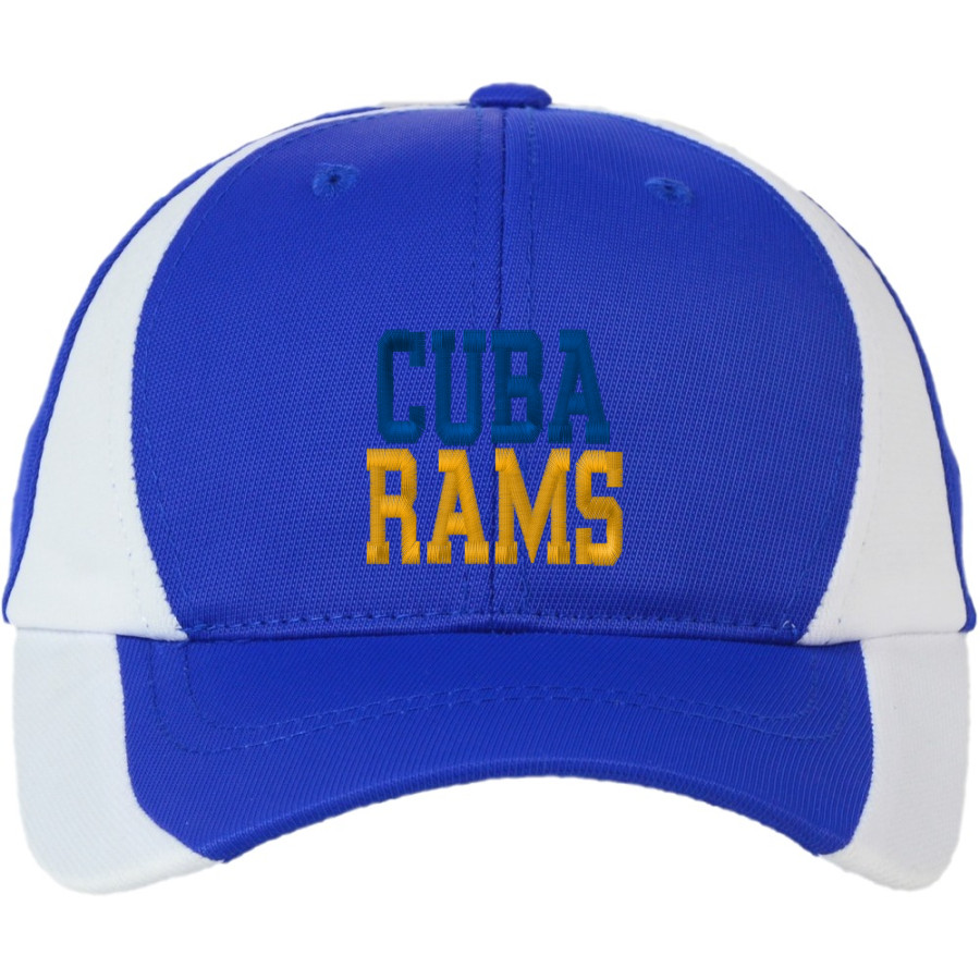 CUBA HIGH SCHOOL RAMS <span class="pdp-name-mascot">CUBA RAMS</span> Sport-Tek DryZone Colorblock Cap