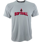Fire Fastpitch Softball Sport-Tek Youth Short Sleeve Competitor T-Shirt Front Thumbnail
