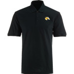 Breck Mustangs Port Authority Men's Classic Pique Polo Front Thumbnail