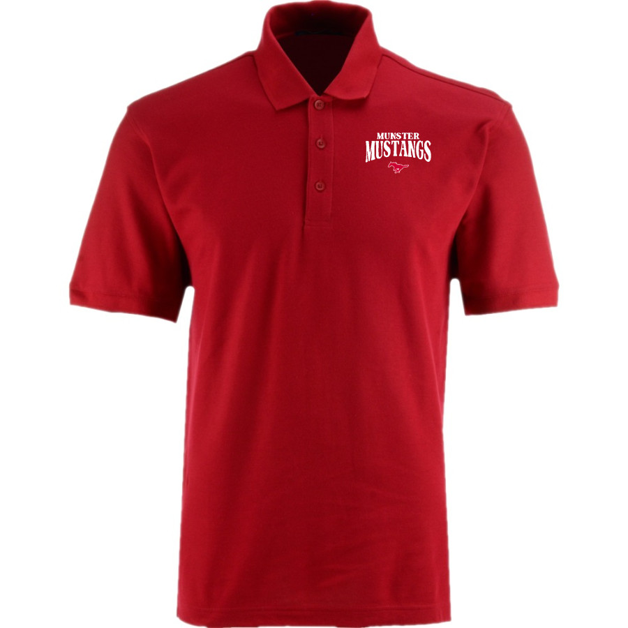 MUNSTER HIGH SCHOOL MUSTANGS <span class="pdp-name-mascot">MUNSTER MUSTANGS</span> Port Authority Men's Classic Pique Polo