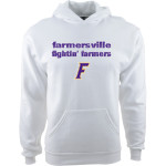 FARMERSVILLE HIGH SCHOOL FIGHTIN' FARMERS <span class="pdp-name-mascot">FARMERSVILLE FIGHTIN' FARMERS</span> Port & Company Youth Core Fleece Hoody Front Thumbnail