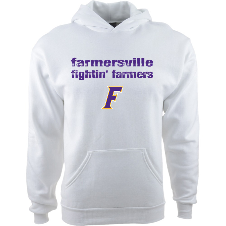 FARMERSVILLE HIGH SCHOOL FIGHTIN' FARMERS <span class="pdp-name-mascot">FARMERSVILLE FIGHTIN' FARMERS</span> Port & Company Youth Core Fleece Hoody