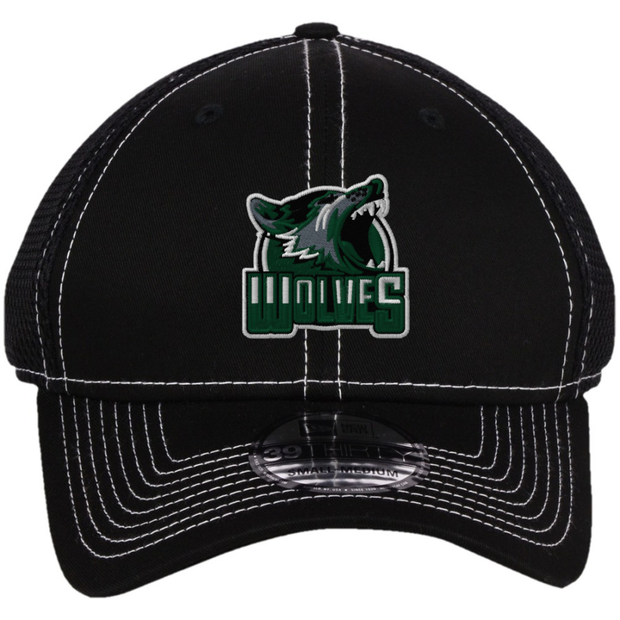 Woods Charter Wolves New Era Mesh Stitch Cap
