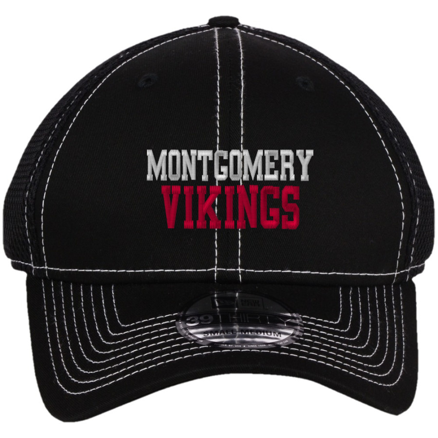 Montgomery Vikings New Era Mesh Stitch Cap
