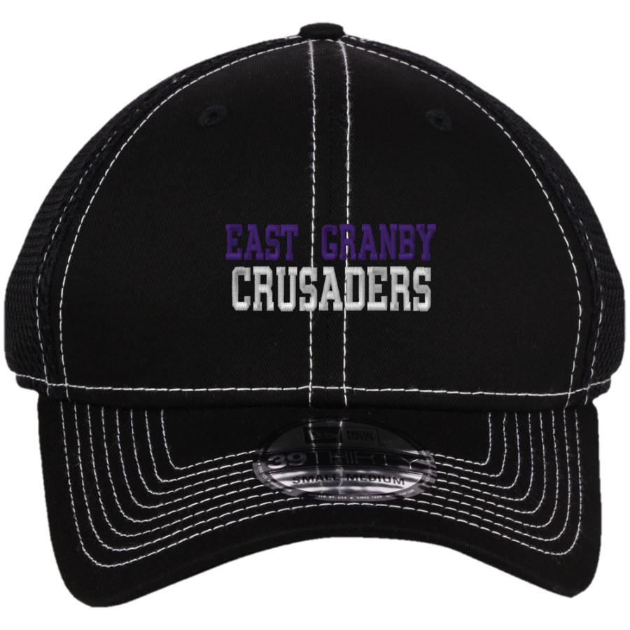 East Granby Crusaders New Era Mesh Stitch Cap