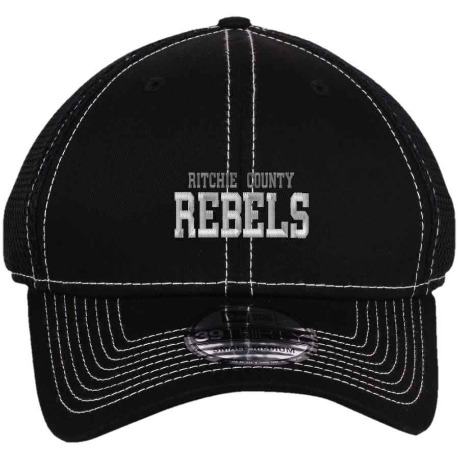 RITCHIE COUNTY HIGH SCHOOL REBELS <span class="pdp-name-mascot">RITCHIE COUNTY REBELS</span> New Era Mesh Stitch Cap