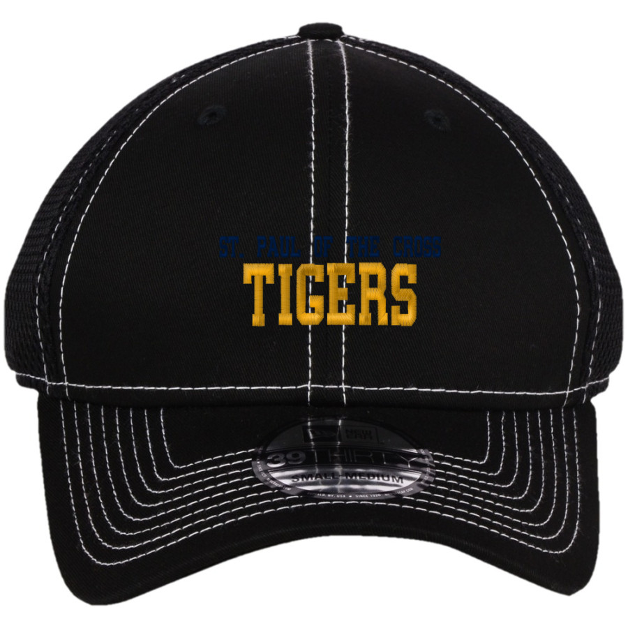 St. Paul of The Cross Tigers New Era Mesh Stitch Cap