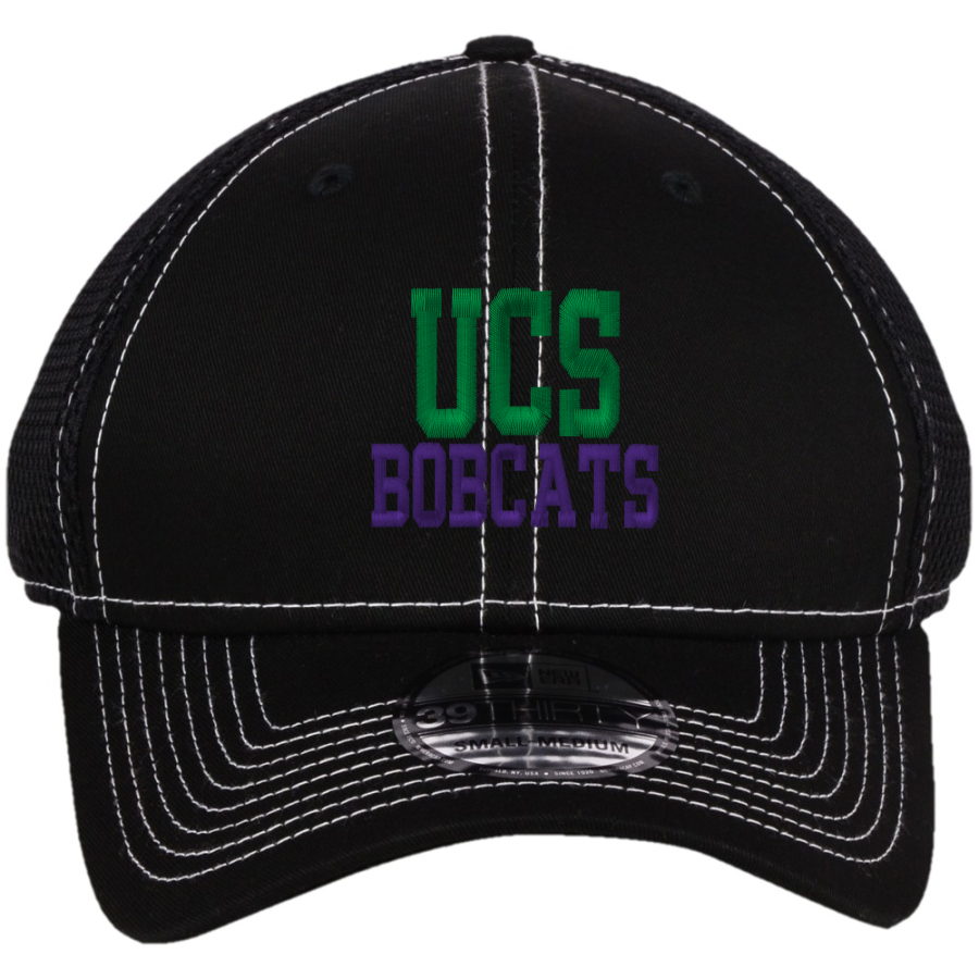 UCS Bobcats <span class="pdp-name-mascot">Underhill Central School Bobcats</span> New Era Mesh Stitch Cap