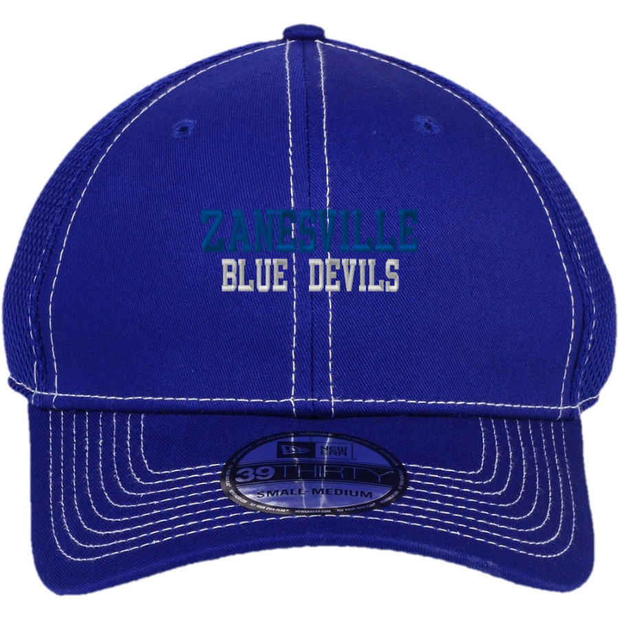 ZANESVILLE HIGH SCHOOL BLUE DEVILS New Era Mesh Stitch Cap
