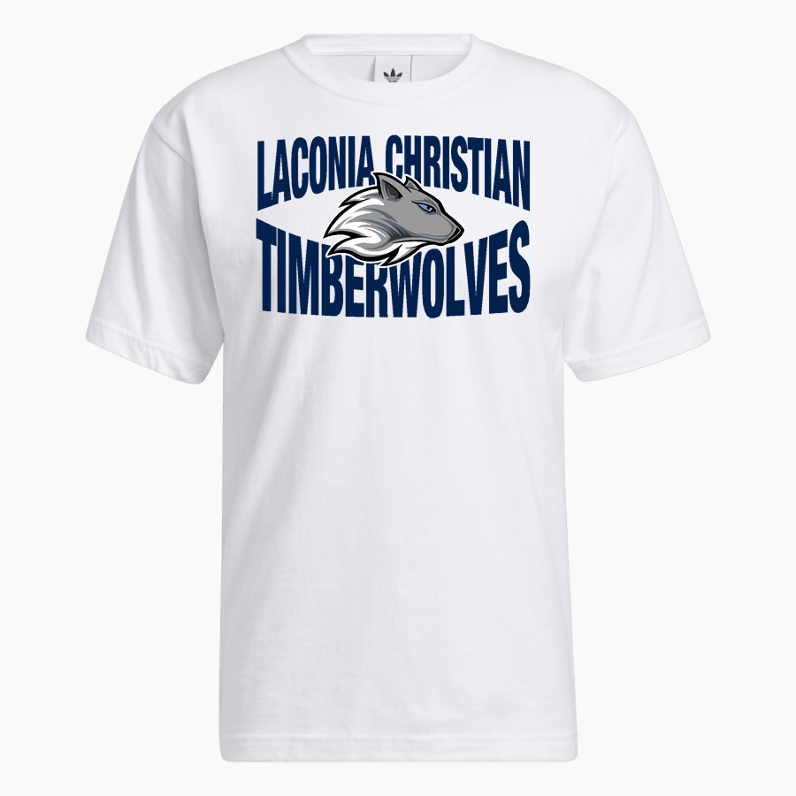 Laconia Christian Academy Timberwolves adidas Men's OG Short Sleeve Tee