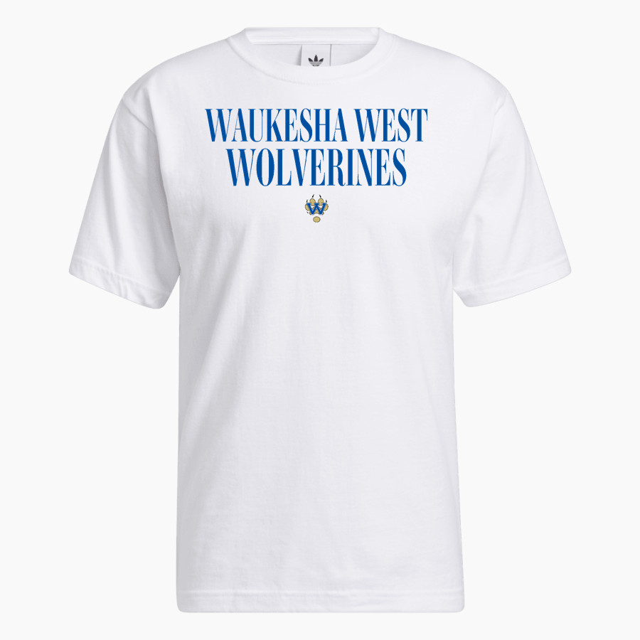 WAUKESHA WEST HIGH SCHOOL WOLVERINES <span class="pdp-name-mascot">WAUKESHA WEST WOLVERINES</span> adidas Men's OG Short Sleeve Tee
