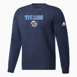 Northshore Titans Online Store <span class="pdp-name-mascot">Northshore Titans</span> adidas Men's Fleece Crew Sweatshirt Front Thumbnail