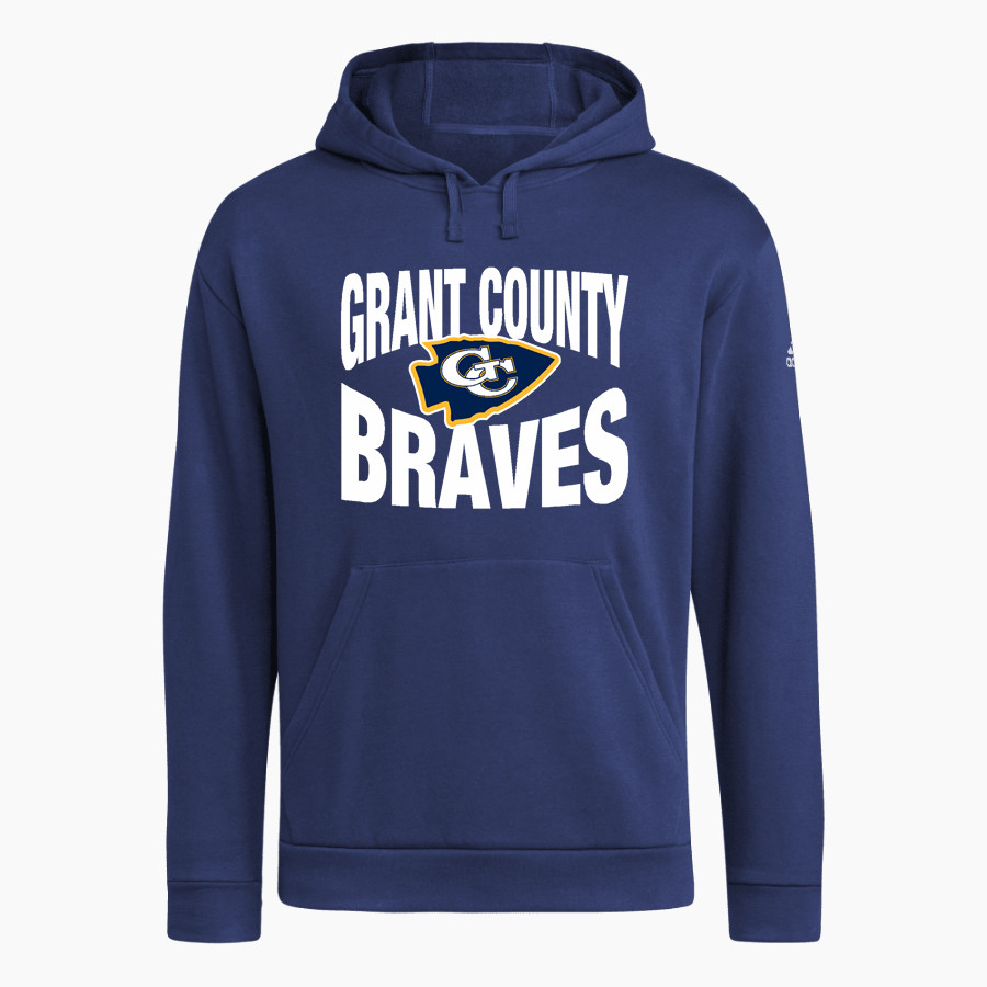 Grant County Braves The Official Online Store <span class="pdp-name-mascot">Grant County Braves</span> adidas Men's Fleece Hoodie