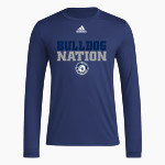 CRCS Bulldogs adidas Men's Long-Sleeve Pre-Game Badge of Sport Tee Front Thumbnail