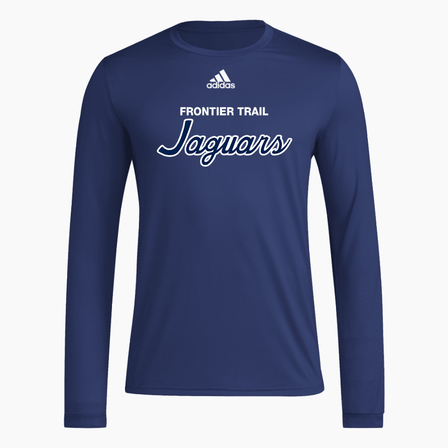 Frontier Trail Jaguars <span class="pdp-name-mascot">Frontier Trail Jaguars</span> adidas Men's Long-Sleeve Pre-Game Badge of Sport Tee
