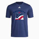 MacArthur Generals <span class="pdp-name-mascot">MACARTHUR HIGH SCHOOL Generals</span> adidas Men's Pre-Game Badge of Sport Short Sleeve Tee Front Thumbnail