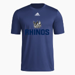 Gaston Rhinos Online Store <span class="pdp-name-mascot">Gaston Rhinos</span> adidas Men's Pre-Game Badge of Sport Short Sleeve Tee Front Thumbnail