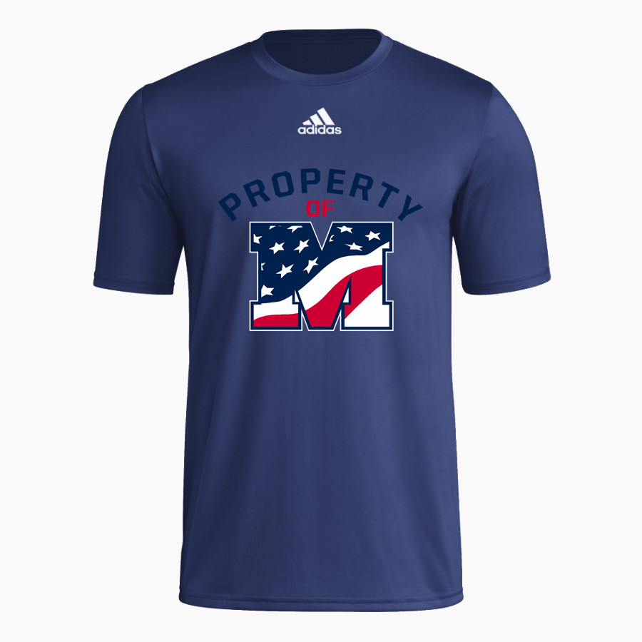 MacArthur Generals <span class="pdp-name-mascot">MACARTHUR HIGH SCHOOL Generals</span> adidas Men's Pre-Game Badge of Sport Short Sleeve Tee