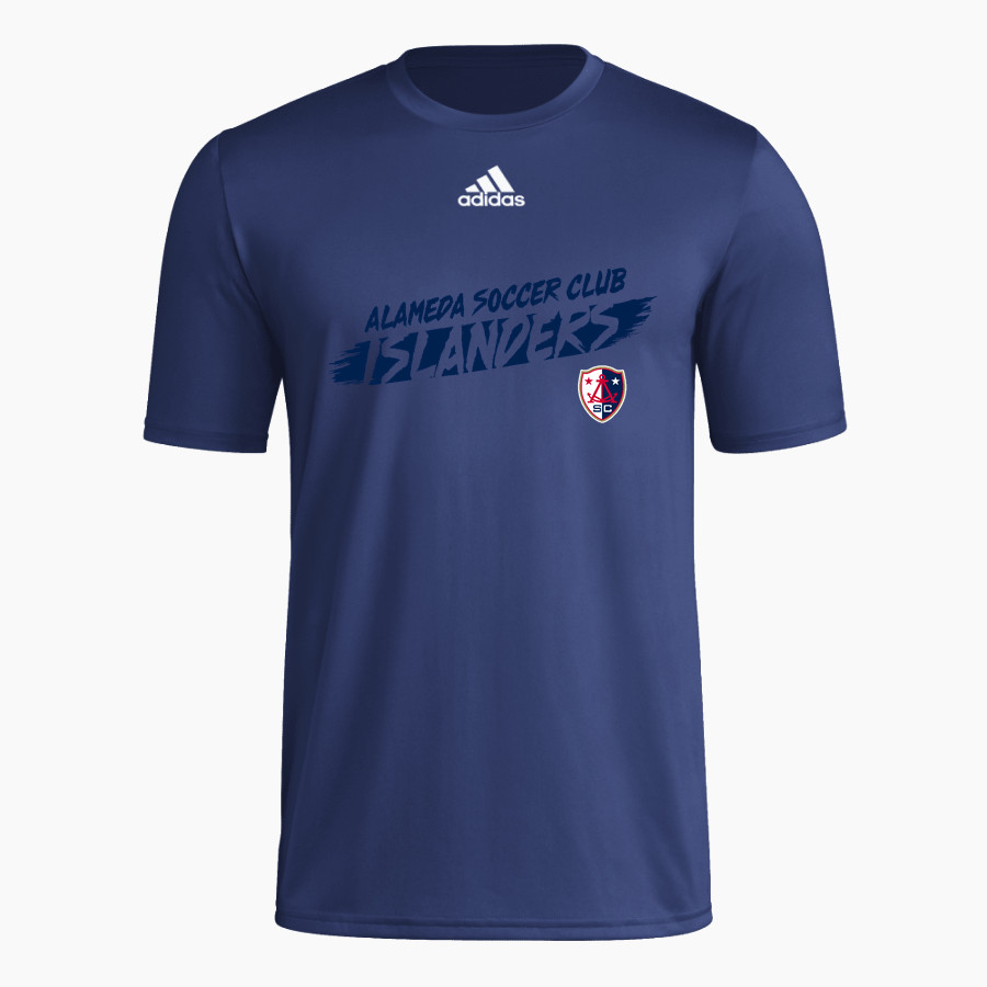 Alameda Soccer Club Islanders <span class="pdp-name-mascot">Alameda Soccer Club Islanders</span> adidas Men's Pre-Game Badge of Sport Short Sleeve Tee