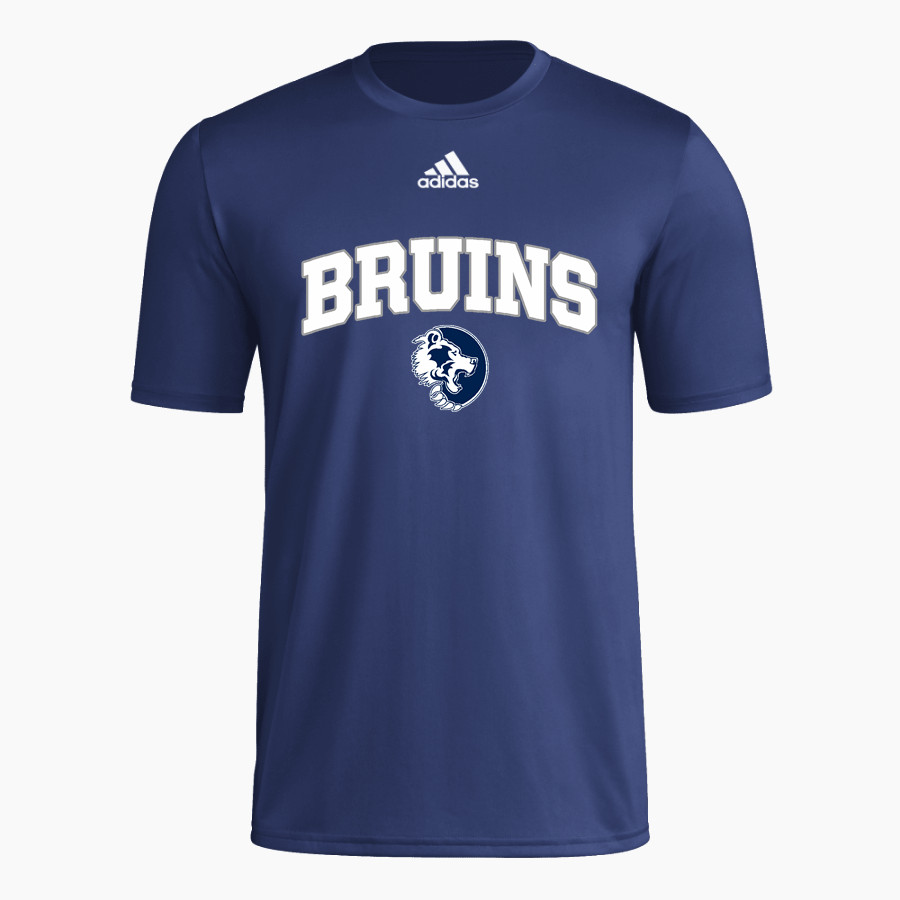 BRANHAM HIGH SCHOOL BRUINS <span class="pdp-name-mascot">BRANHAM BRUINS</span> adidas Men's Short-Sleeve Pre-Game Badge of Sport Tee