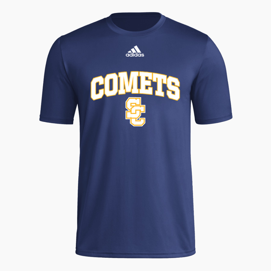 SOLON COMETS The Official Online Store <span class="pdp-name-mascot">SOLON COMETS</span> adidas Men's Short-Sleeve Pre-Game Badge of Sport Tee