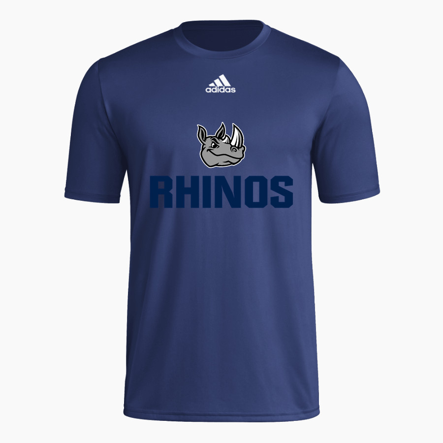 Gaston Rhinos Online Store <span class="pdp-name-mascot">Gaston Rhinos</span> adidas Men's Pre-Game Badge of Sport Short Sleeve Tee