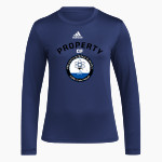 Orlando Science Orcas adidas Women's Long-Sleeve Pre-Game Badge of Sport Tee Front Thumbnail