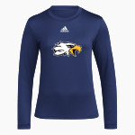 LIBERTY CHRISTIAN ACADEMY EAGLES <span class="pdp-name-mascot">LIBERTY EAGLES</span> adidas Women's Long-Sleeve Pre-Game Badge of Sport Tee Front Thumbnail