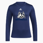 Martinsville Mustangs Mustangs <span class="pdp-name-mascot">Martinsville Mustangs</span> adidas Women's Long-Sleeve Pre-Game Badge of Sport Tee Front Thumbnail