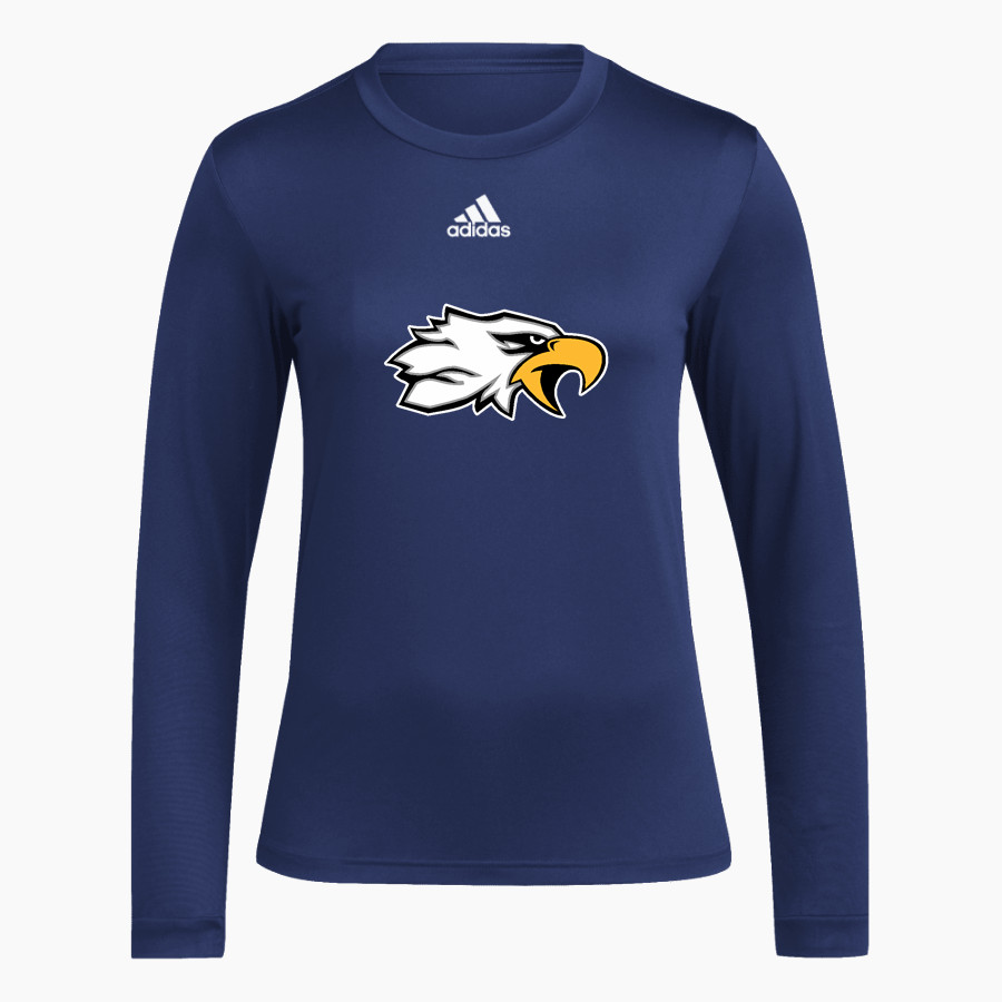 LIBERTY CHRISTIAN ACADEMY EAGLES <span class="pdp-name-mascot">LIBERTY EAGLES</span> adidas Women's Long-Sleeve Pre-Game Badge of Sport Tee