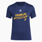 FRANKLIN HIGH SCHOOL WARRIORS adidas Women's Short-Sleeve Pre-Game Badge of Sport Tee Front Thumbnail
