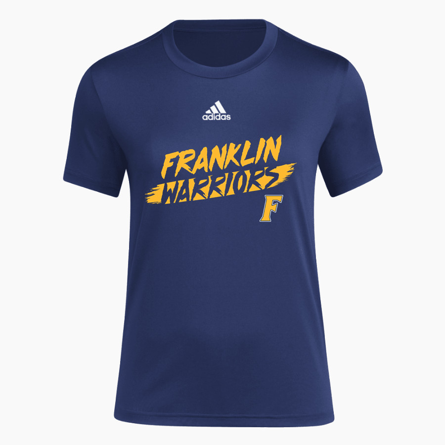 FRANKLIN HIGH SCHOOL WARRIORS adidas Women's Short-Sleeve Pre-Game Badge of Sport Tee