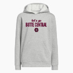 BUTTE CENTRAL CATHOLIC HIGH SCH MAROONS adidas Youth Fleece Hoodie Front Thumbnail