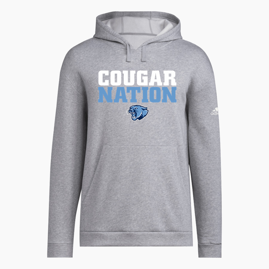 CROW HIGH SCHOOL Cougars Online Store <span class="pdp-name-mascot">CROW COUGARS</span> adidas Men's Fleece Hoodie