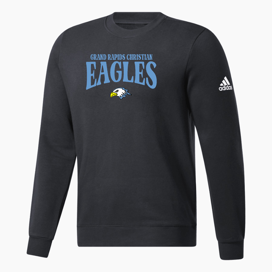 Grand Rapids Christian Eagles <span class="pdp-name-mascot">Grand Rapids Eagles</span> adidas Men's Fleece Crew Sweatshirt