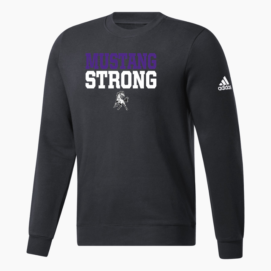 BENJAMIN HIGH SCHOOL MUSTANGS adidas Men's Fleece Crew Sweatshirt